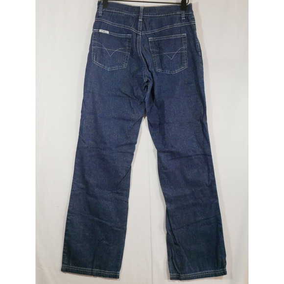 RVT Jeans Womens Size 9/10 Y2K VTG Straight Leg Metallic Glitter Hong Kong - Picture 11 of 14